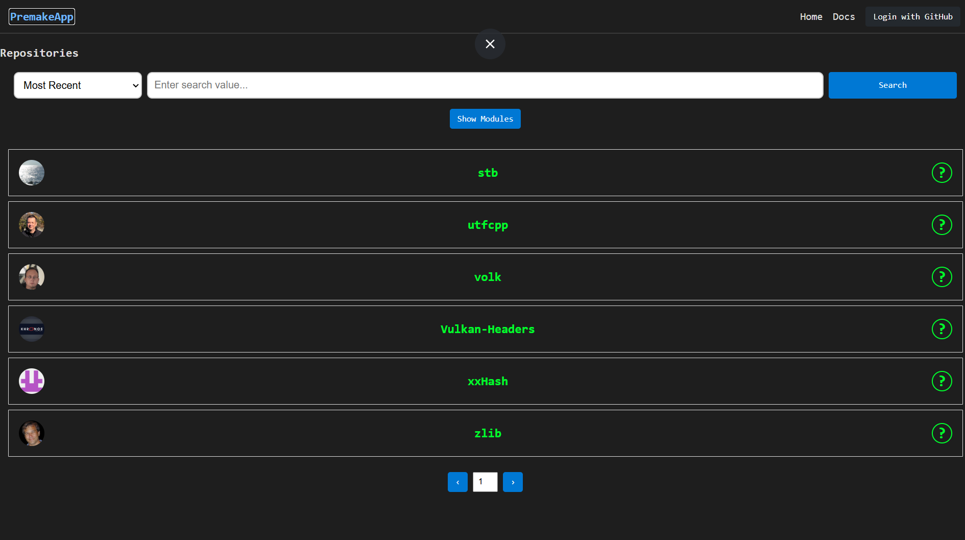 premake registry